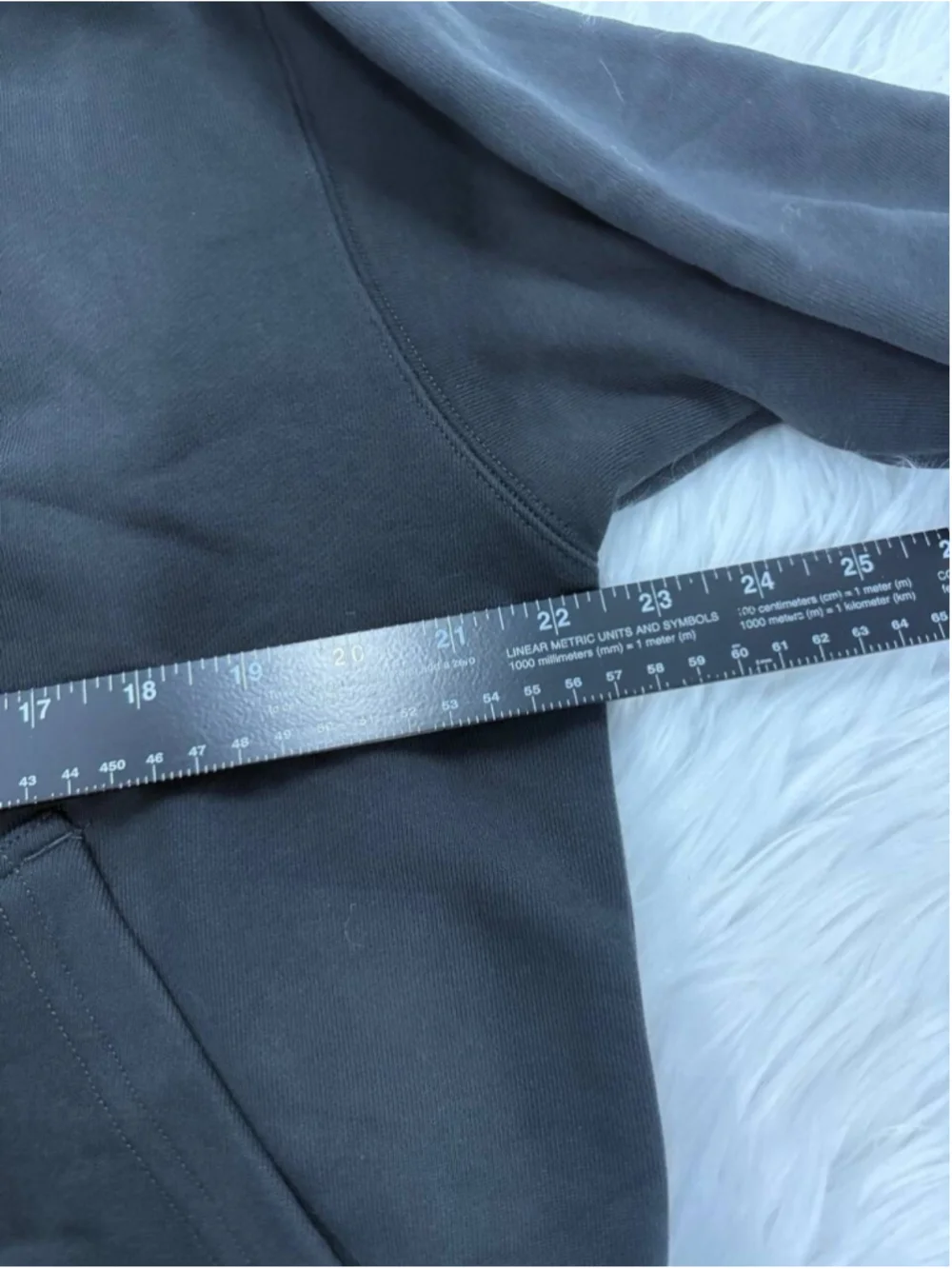 17.5 oz Terry Cloth Zip-Up Hoodie - Vintage Black Non Stock Mfg. Co. - Picture 9 of 15